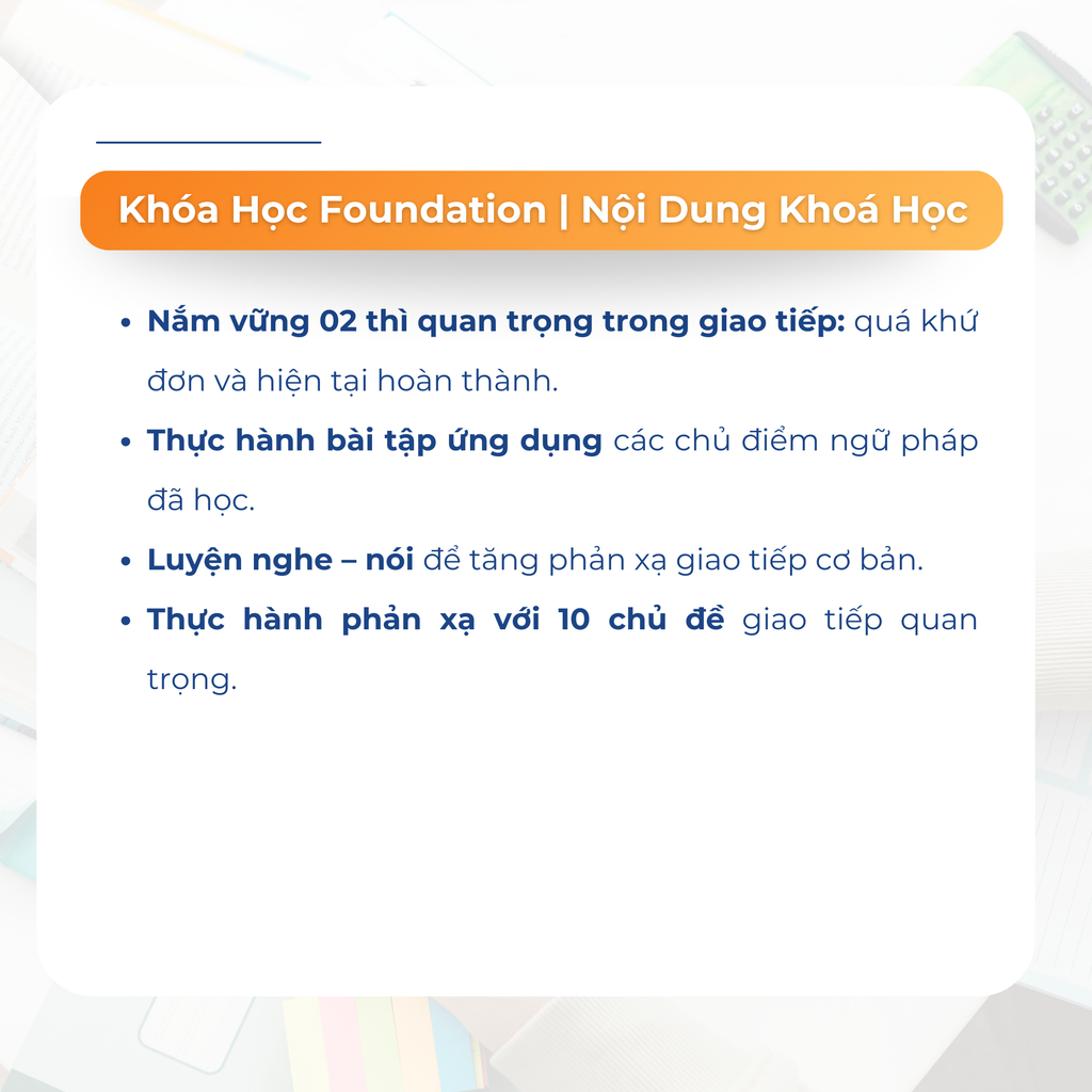 Liam Student - Foundation
