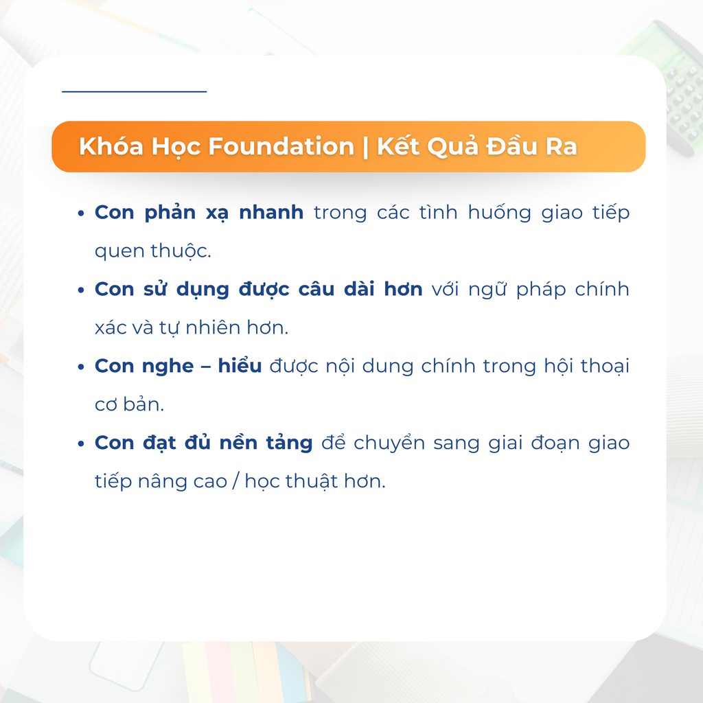 Liam Student - Foundation