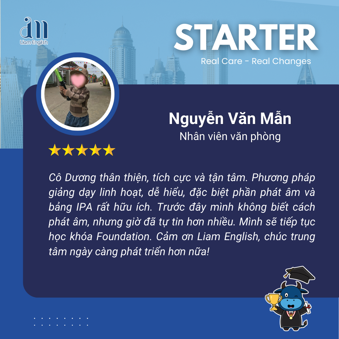 Liam English - Starter